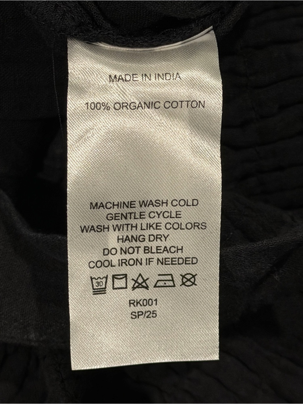 Quince NWT Black 100% Organic Cotton Gauze Smocked Wide Leg Jumpsuit - Picture 6 of 7